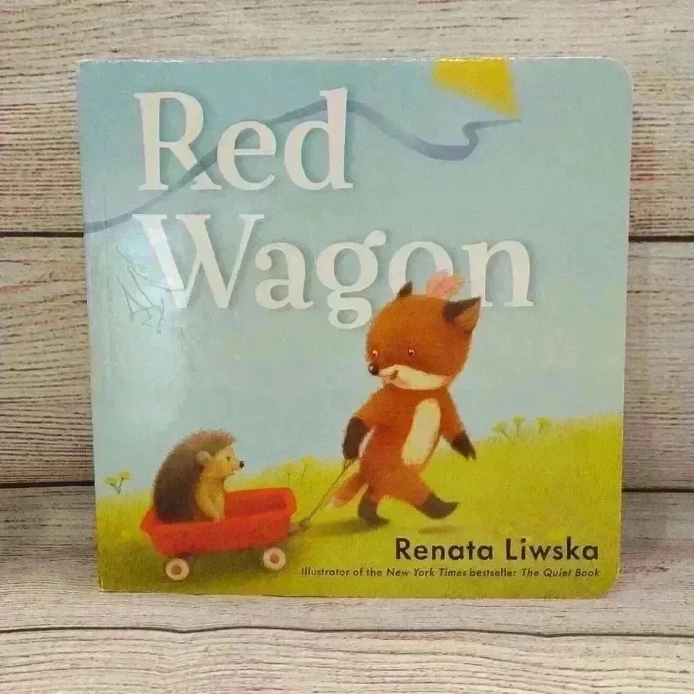 Renata Liwiska 'Red Wagon' Hardcover Book